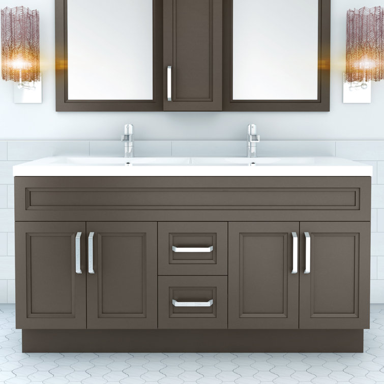 Ebern Designs Syble 60" Double Bathroom Vanity Set & Reviews Wayfair